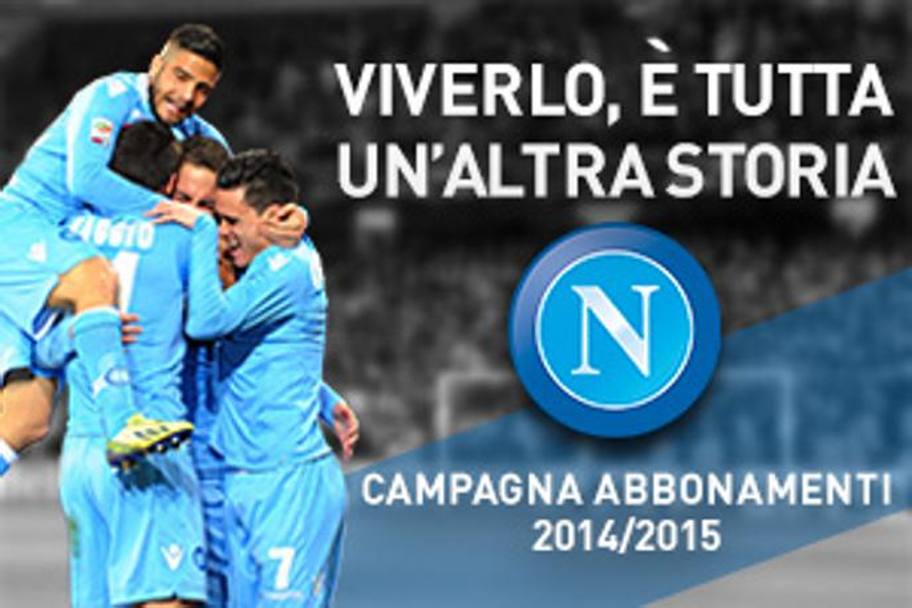 Vedere dal vivo le partite della propria squadra  tutta un&#39;altra cosa, suggerisce la campagna abbonamenti del Napoli
